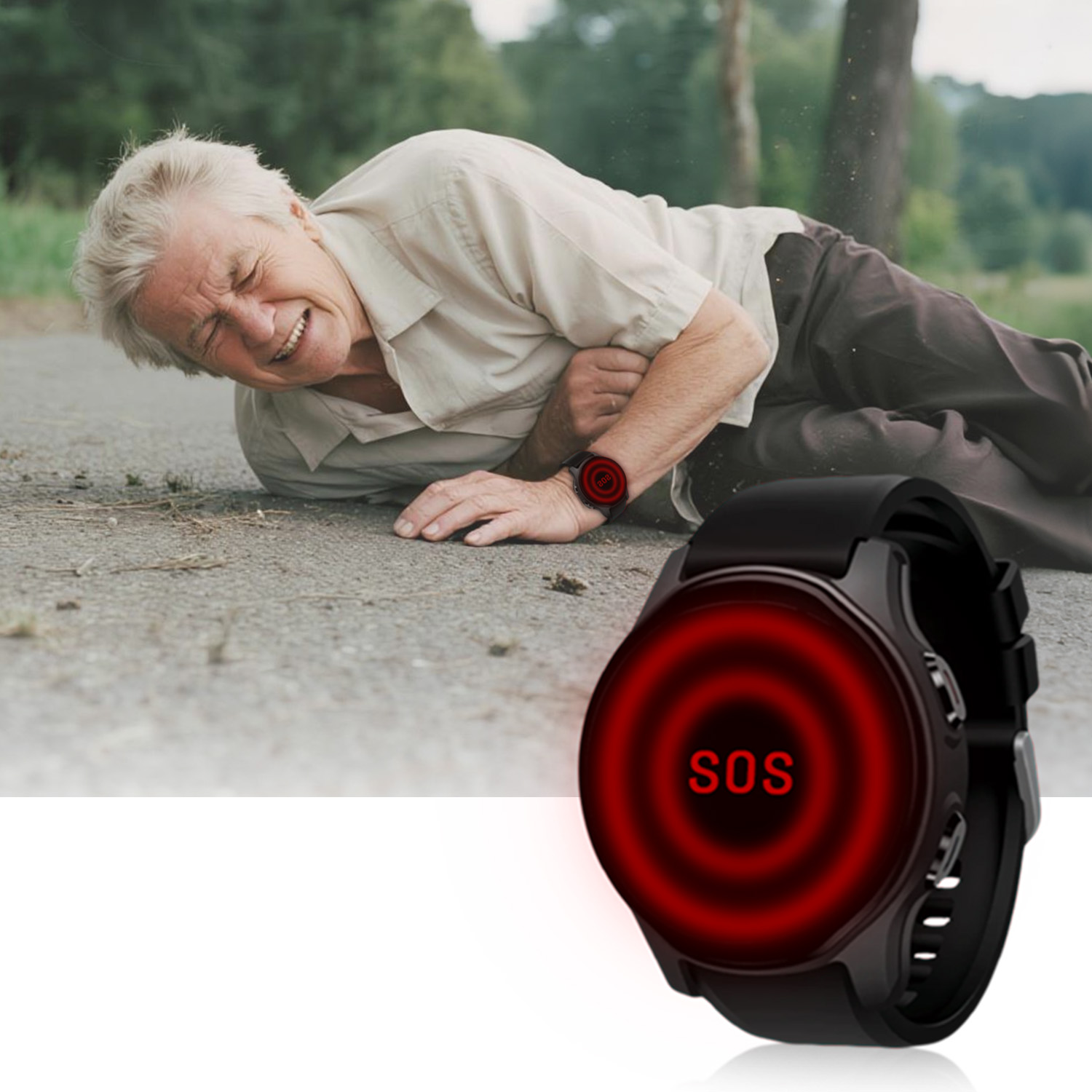 Fall Detection Watch - Nieuw 4G GPS-navigatie smartwatch voor ouderen