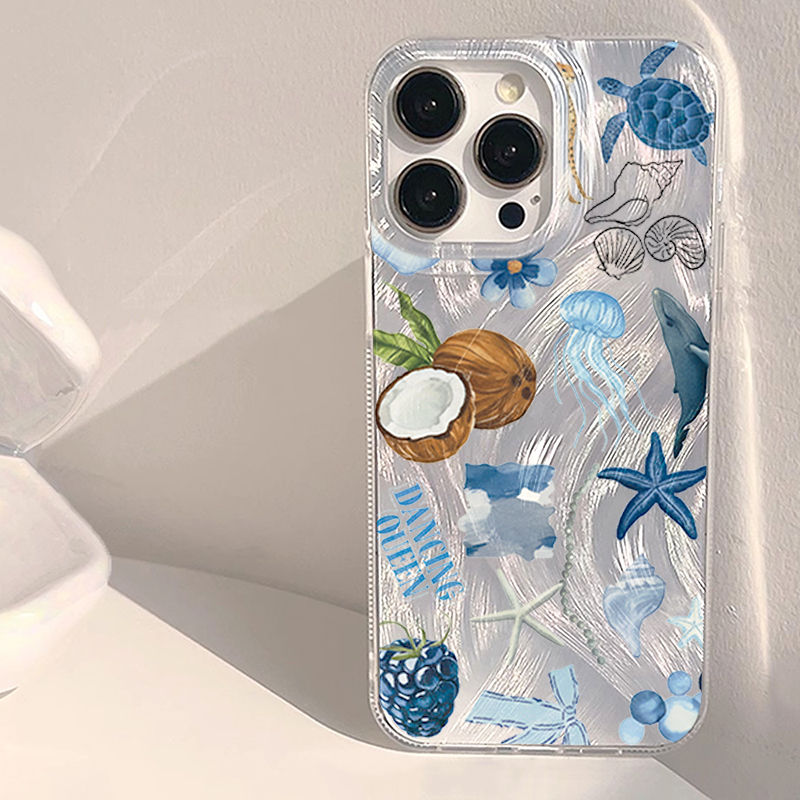 Xiaomi Redmi Note 14 - Blue Ocean Beach Stootvaste Telefoonhoes voor