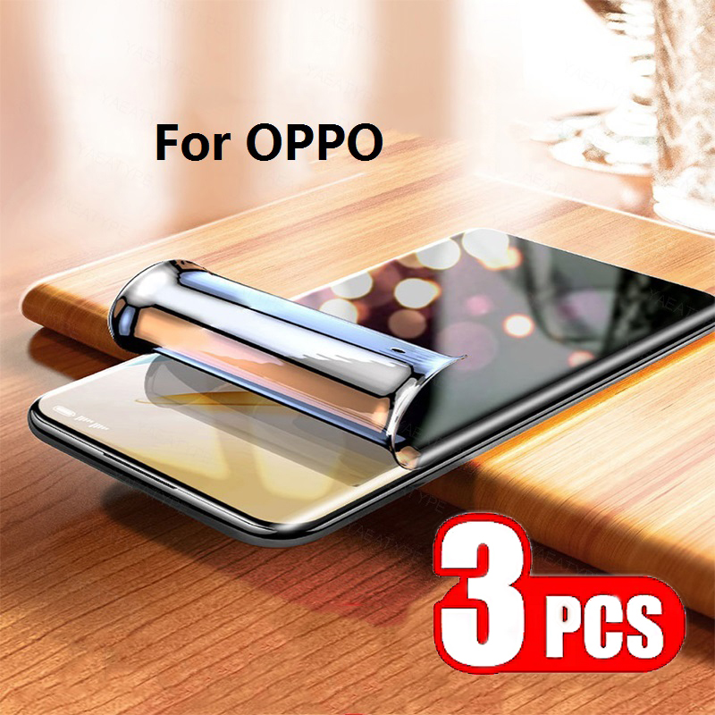 Oppo Reno 12 - 3 stuks Privacy Hydrogel Folie voor