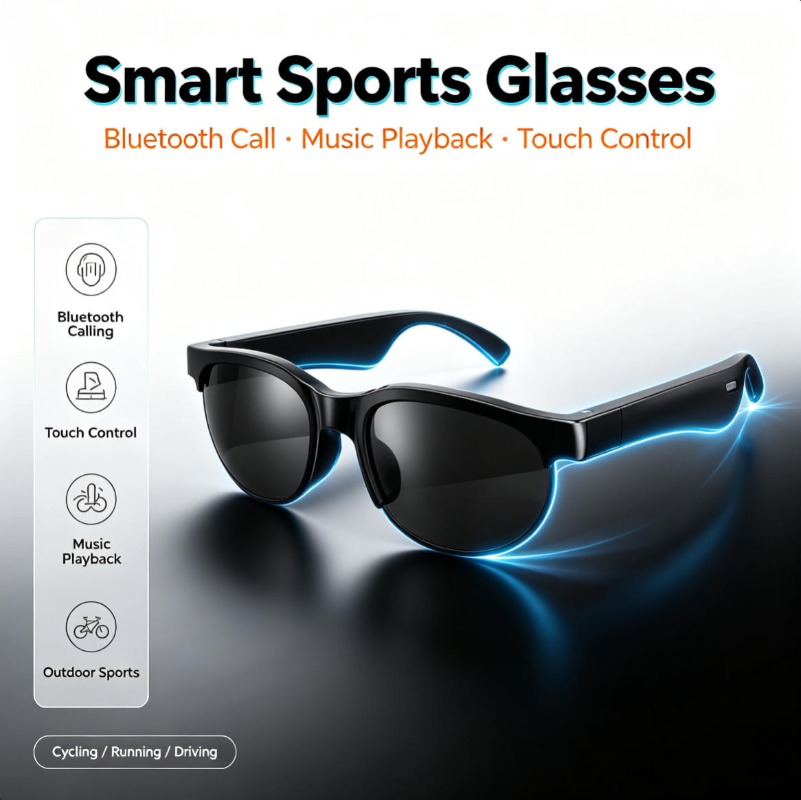 Slimme audio-zonnebril Bluetoo - Smart Glasses Lens recensie en prijs