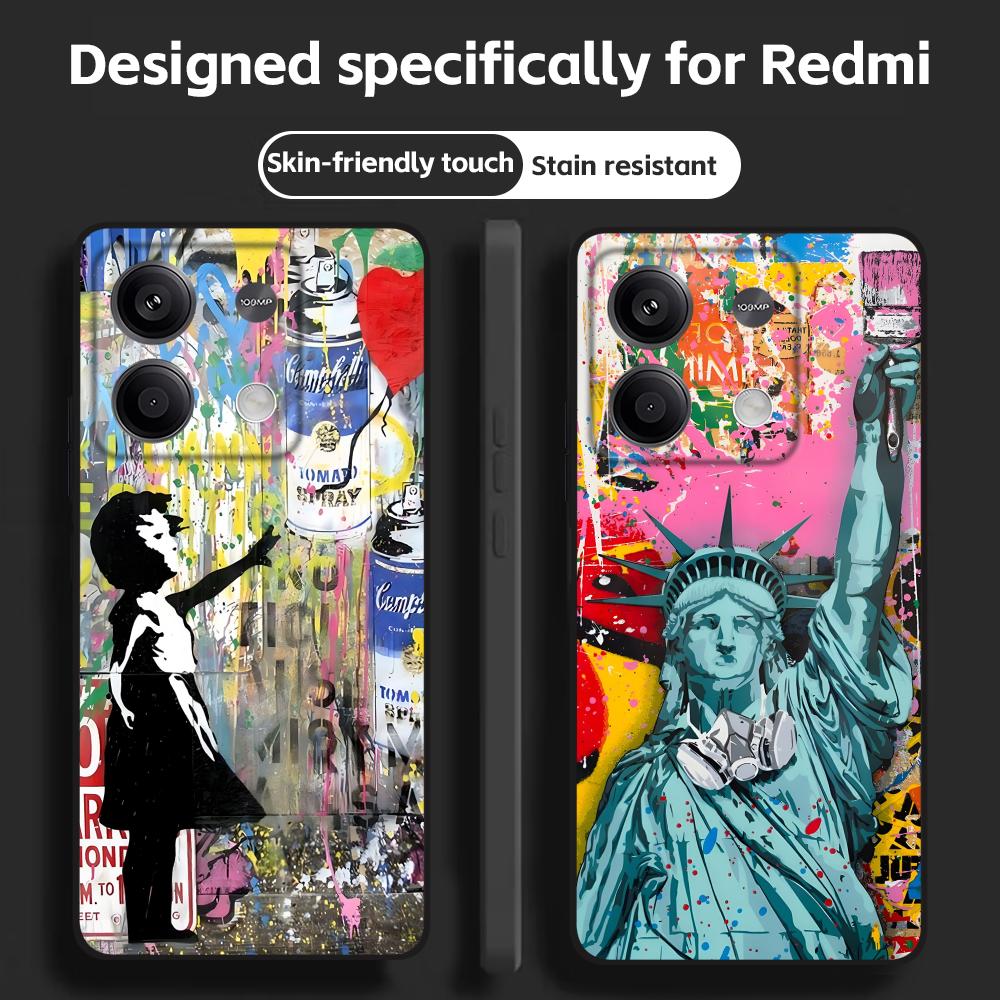 Banksy Graffiti Art Telefoon C - Xiaomi Redmi Note 14 recensie en prijs