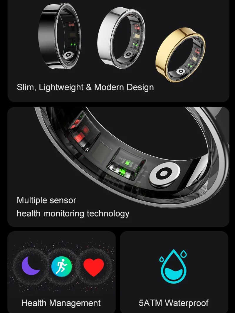 R09 Smart Ring 5ATM Waterdicht - Temperature Ring Skin recensie en prijs