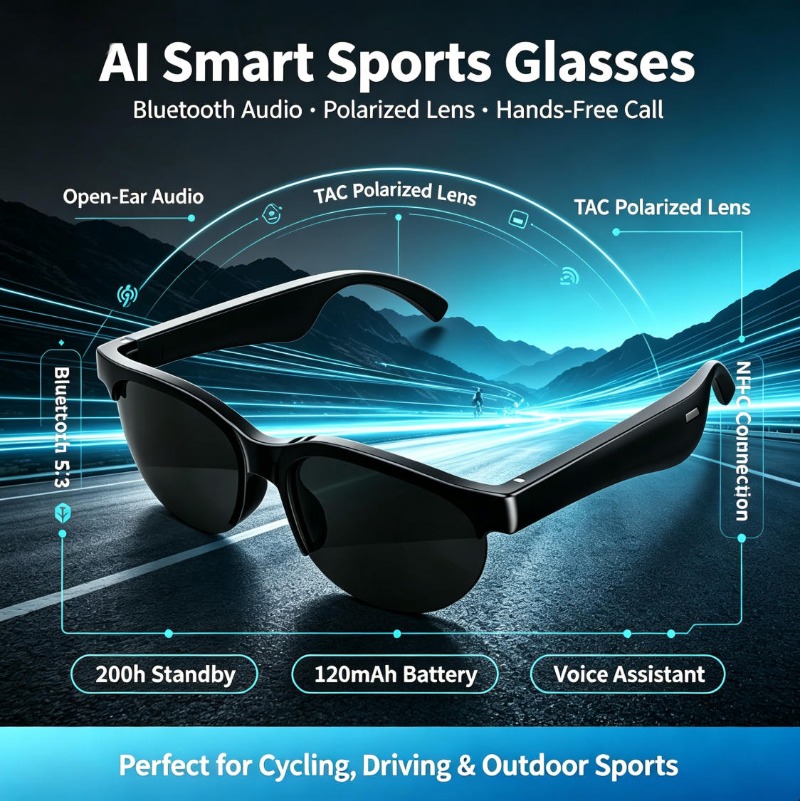 Slimme Bluetooth-bril TAC gepo - Smart Glasses Lens recensie en prijs